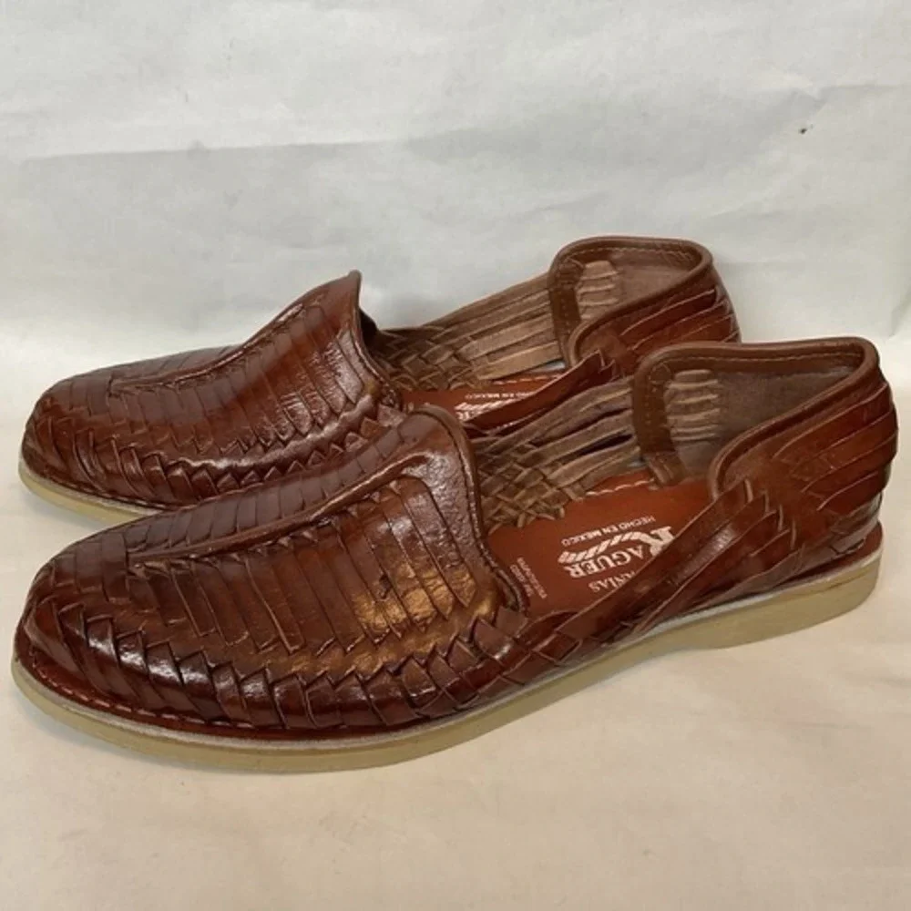 NWOB Raguer Brown Hand Crafted Authentic Mexican Huarache Sandals Men 11 Mexico